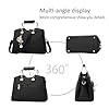 NICOLE&DORIS Women Handbags Tote Top Handle Shoulder Bags Crossbody Bag for Ladies Leather Bag with Long Strap black #4