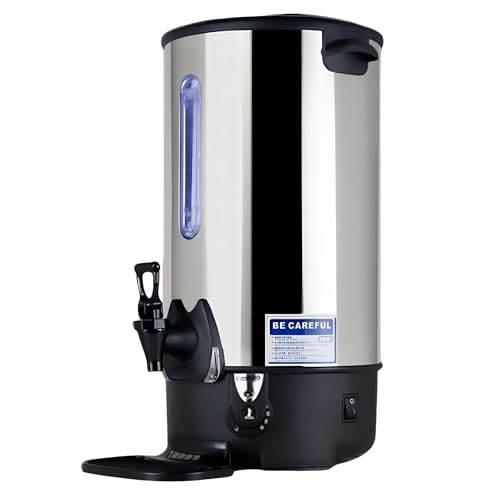 WYDDDARY Electric Hot Coffee Kettle Warmer Stainless Steel Hot Coffee Dispenser Hot Coffee Boiler And Warmer with Independent Filter Quick-Temp or Boil for Tea Coffee 1300W 9.7 Liter Capacity