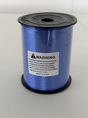 Toniful 500 Yards Blue Crimped Curling Ribbon Shiny Metallic Ribbon-Balloon String Roll Gift Wrapping Ribbon For Art&Craft Decor And Bows Florist Flowers Birthday Gifts #TOP7