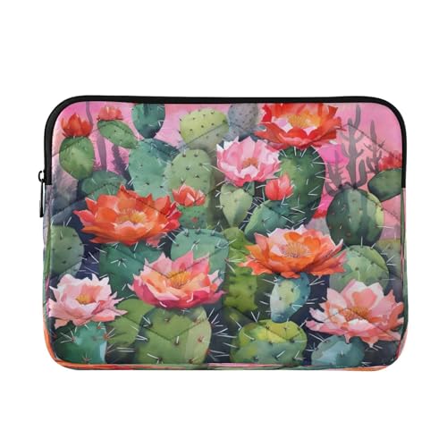 Funda para Laptop 13-14 pulgadas Acuarela Cactus Durable