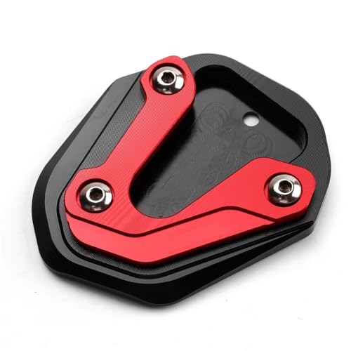 Patin béquille moto contre enfoncement NK800 extension latérale stable rouge