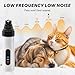FANSUIT Heusom Silent Groom Pro Nail Grinder, 2025 New Heusom Dog Nail Trimmer, Rechargeable USB Charging Pet Nail Grinder, Pet Paws Grooming Smoothing Tool (1 Set)