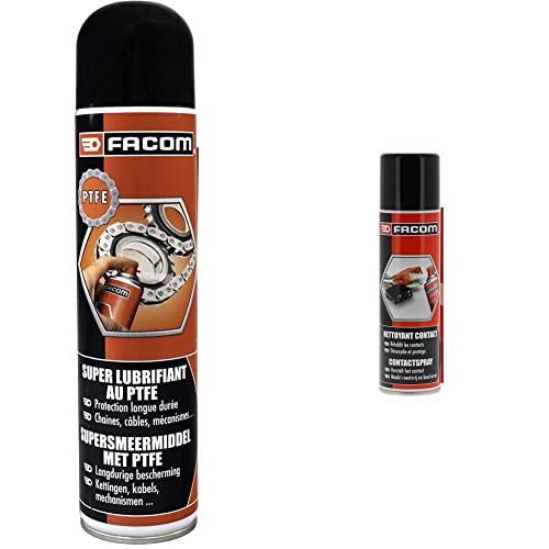 Nettoyant Contact FACOM aérosol désoxydant et lubrifiant PTFE anti-friction