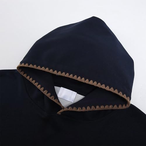 Cambkatl Men's Fashion Embroidered Oversized Hoodies Long Sleeve Loose Pullovers Outdoor Hooded Casual Sweatshirt with Pocket4