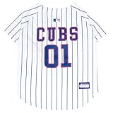 Pets First MLB CHICAGO CUBS Dog Jersey, XX-Large. - Pro Team Color Baseball Outfit