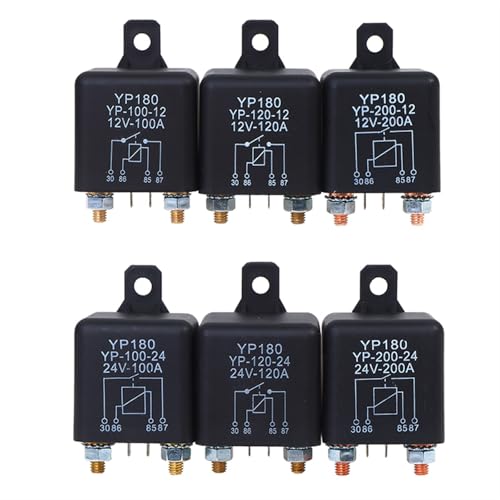Relé de 4 pines 12V 100A automotriz para control de batería de coche 6