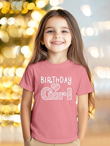 Birthday Girl Shirt 1st First 2nd Two 3rd 4th 5th Toddler Birthday Baby Girls Outfit Heart tee2