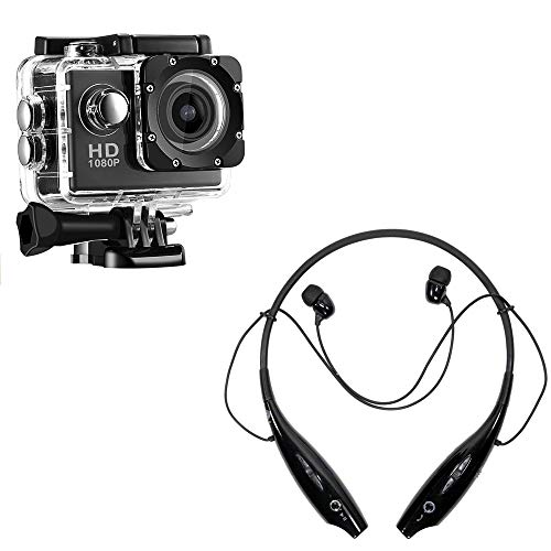 Exxelo (* Buy 1 GET 2* Trekking KIT 1080P 12MP Sports Camera Full with HD 2.0 Inch Screen and HBS-730 Bluetooth Headset Sports Neckband in-Ear Comfortable Headset- 1 Year Warranty (Ex)-image-28