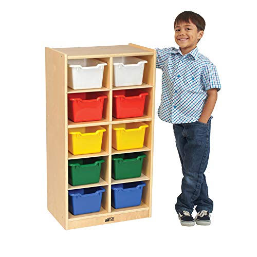 Buy ECR4Kids 20 Cubby Tray with Scoop Front Storage Bins