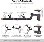 Rechale VR Gunstock Compatible with Meta Quest 2/3/3S/Pro, Shoulder Straps Adjustable FPS Gaming Controller Accessories Quick Magnetic Attachment Cheek Pad Immersive VR Stock Rifle Gameplay - Black