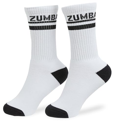 Image of ZUMBA Crew Socks Women - Core Plush High Style Calf Socks for Women, Everyday Comfort 1 Pair