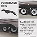 ECOTRIC RV Fender Skirt Replacement Tandem Trailer for RVs Campers and Trailers - Black