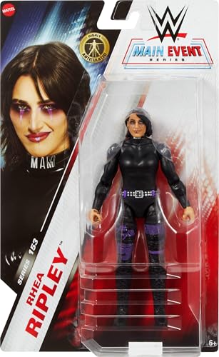 Mattel WWE Rhea Ripley Action Figure, Main Event Series #153 6-inch Collectible with 10 Articulation Points & Life-Like Look - image 2