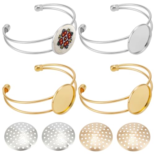 Plateaux à pendentifs pour bracelets FREEBLOSS supports breloques ronds fabrication bijoux