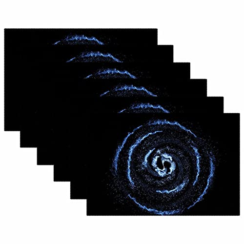 Set de table noir Yin Yang lavable pour protéger la table des taches