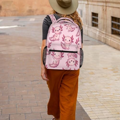 Mochila ligera de ajolotes para evitar dolor de espalda en secundaria 6