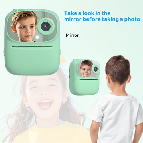 Image of Kids Instant Print Camera 2025, 32GB Memory, Dual Lens with 2.4-Inch Screen and 1080p HD, Nice Gift for Boys and Girls Ages 4-13, Ideal for Toddlers and Teenagers