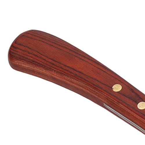 Image of Ejoyous Hoof Knife, Horse Hoof Loop Knife Trimmer Shear Farrier Supplies with Wooden Handle for Cattle Cows and Horses