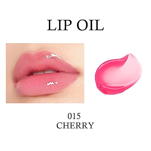 Kyda Hydrating Lip Glow Oil, Moisturizing Transparent Plumping Lip Gloss, Lip Oil Tinted For Lip Care And Dry Lips, By Ownest Beauty-Cherry #TOP1