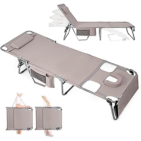 Minndudu Face Hole Tanning Chair Cover