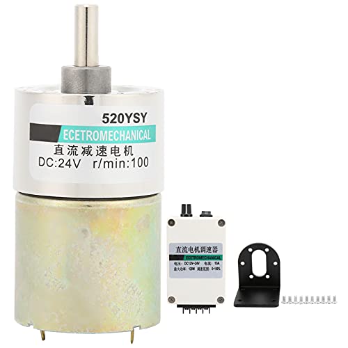Motorreductor 24V 100 rpm reversible para cintas transportadoras y robótica XD