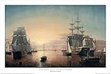 Buyartforless Boston Harbor by Fitz Hugh Lane 24x36 Art Print Poster Famous Painting Ocean Sailboats...