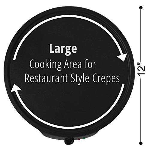 Sotech - Crepe-Maker, Crepe-Maschine, Große Platte, Material: Aluminium und Bakelit, Watt: 1000 W – Bild 3