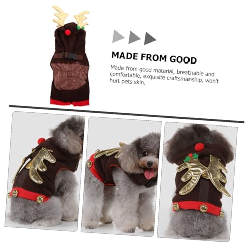 Disfraz navideño para perro Café Talla Medium miniatura 6