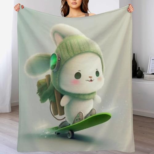 Manta suave para frío en cama y silla de sofá transpirable 2