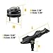 Hitorhike Fishing Rod Holder Universal Fit Kit with Mount Allows for 360-degree Adjustment Kayak Fishing Boat Rod Holder (Fishing Rold Holder x1+Basic Mount x1)