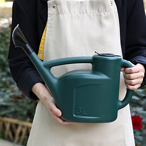 Garden Watering Can For Indoor & Outdoor Plants, 0.8 Gallon Plastic Small Watering Can With Long Spout, Lid And Detachable Sprinkler Head, 3L Lightweight Watering Pot For Houseplants And Garden Flower #TOP5