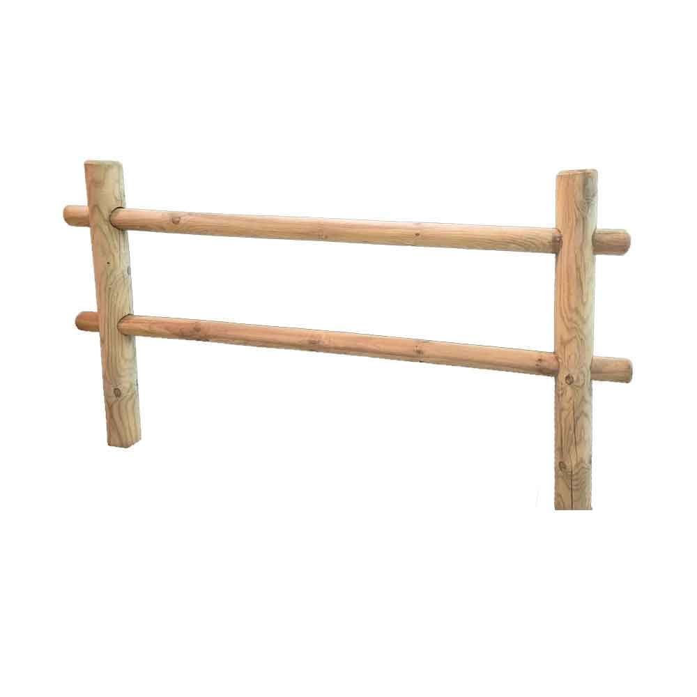 Staccionata In Legno Per Giardino Steccato In Legno Di Pino Per Recinzione Giardino - Doghe Lunghe 200 Cm, Altezze 80 O 100 Cm Prato Sintetico 50 Mm - Foto 4