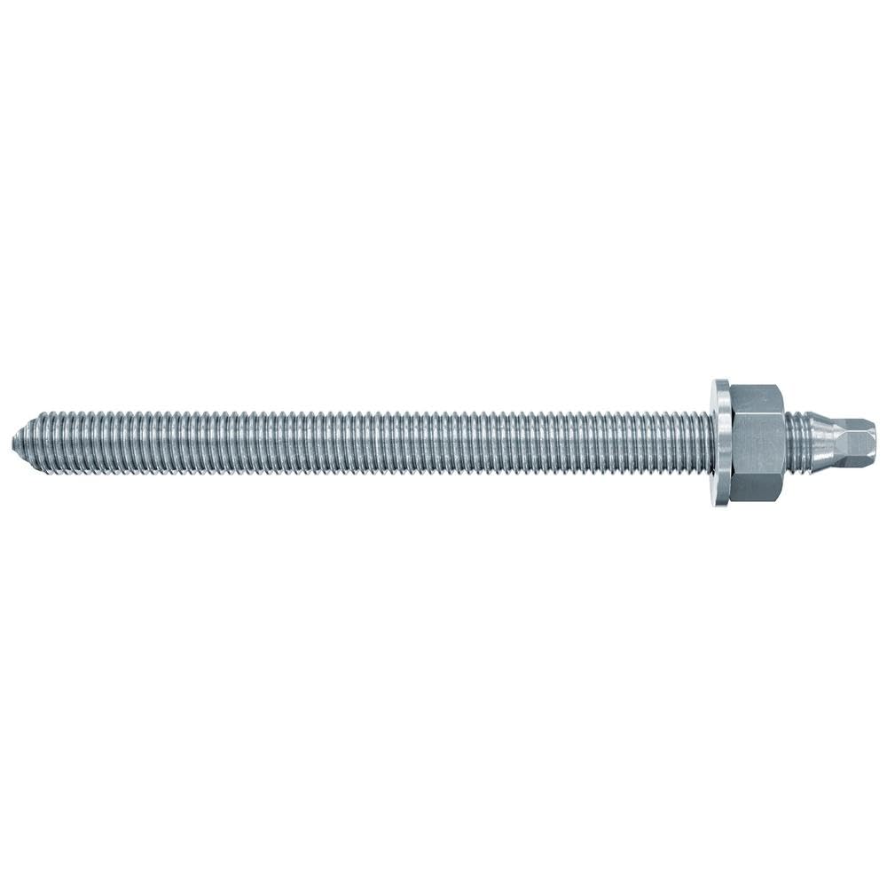 fischer Threaded Rod RG M 10 x 130 GVZ Steel Grade 5.8, 10 Pieces, 50257