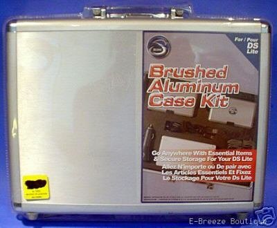 Brushed Aluminum Case Kit for Nintendo DS Lite