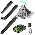 Leaf Blower Cordless with Battery and Charger, Brushless Electric Leaf Blower 150MPH 165CFM- 6 Variable Speed Lightweight Battery Leaf Blowers for Lawn Care Patio Yard Garden Grass Dust