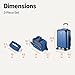 Amazon Basics 3-Piece Luggage Set, Including One Carry-On Luggage (22