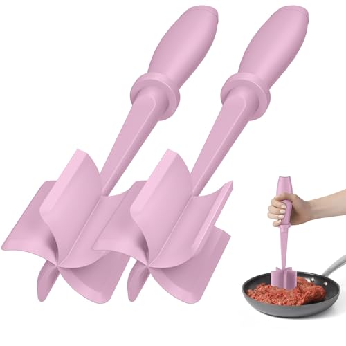Image of 2Pack Meat Chopper Upgrade Hamburger Smasher, Masher for Ground Beef