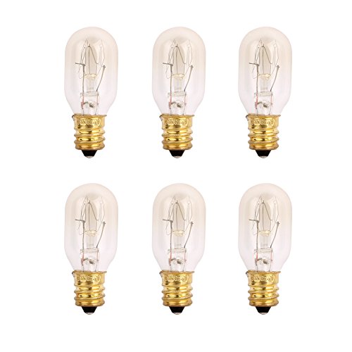 TGS Gems 6 Pack Himalayan Salt Lamp 25 Watt Original Replacement Candelebra Light