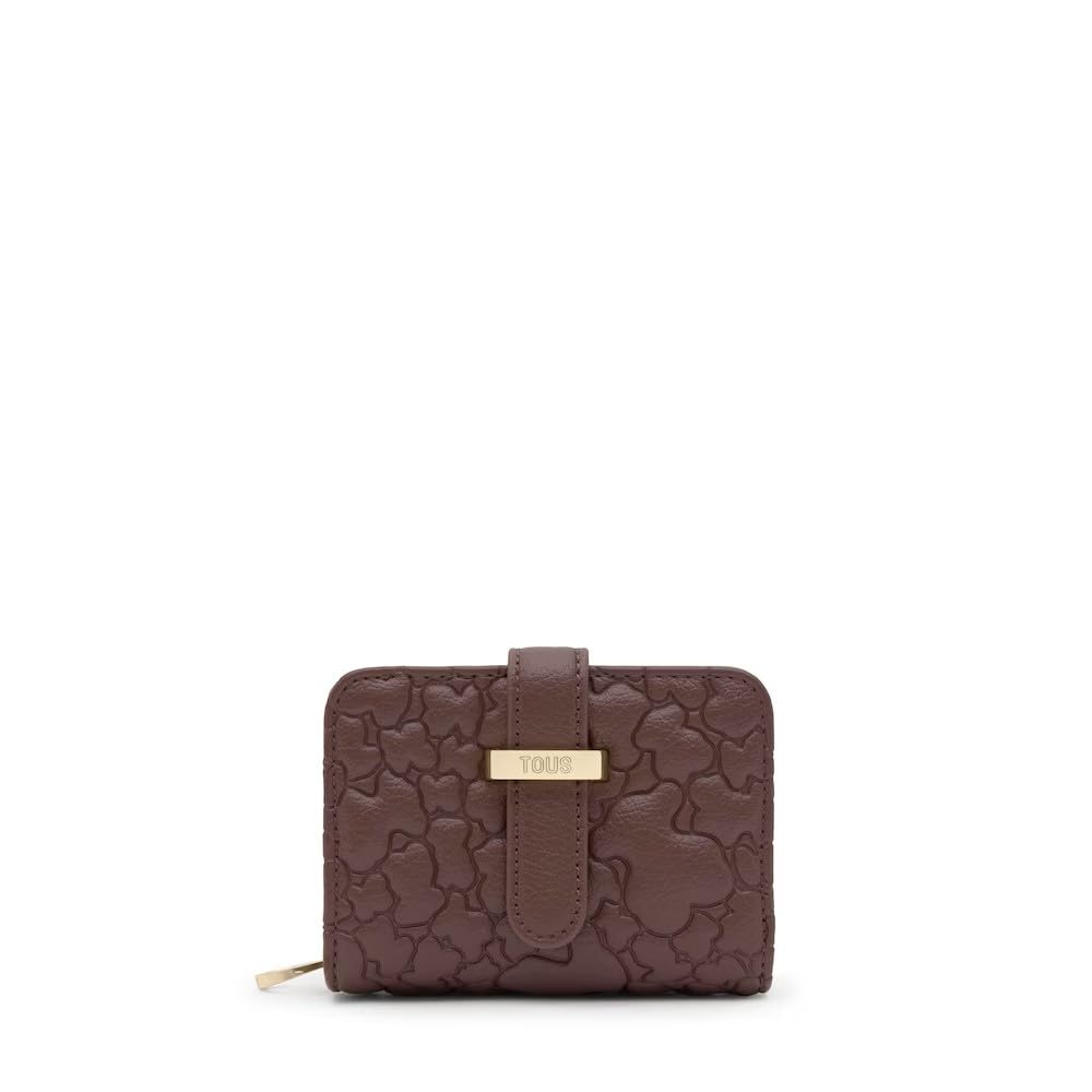 TOUS Cartera marrón Bridge Puffy Bear, Para Mujer, Colección Tous Puffy Bear