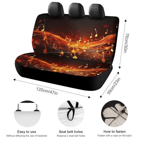 Funda de asiento de coche duradera y resistente a los arañazos con diseño de llama 2