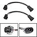 iJDMTOY H11 H8 (Male) to 5202 2504 (Female) Pigtail Sockets Wires Compatible with Fog Lamps Retrofit or Conversion