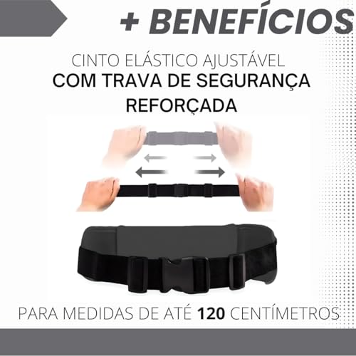 Pochete Esportiva Porta Celular Garrafa Documento Antifurto Fitness Impermeável Prova D'água Neopre