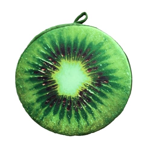 Simulation Tree Stump Cushion Pillow 33X33cm Creative Round Cylindrical Tree Trunk Cushion Trees Branch Log Design Cushions Wood Grain Stump Shaped 3D Decorative Pillows for Home(Z1-Green, 33X33X5cm)