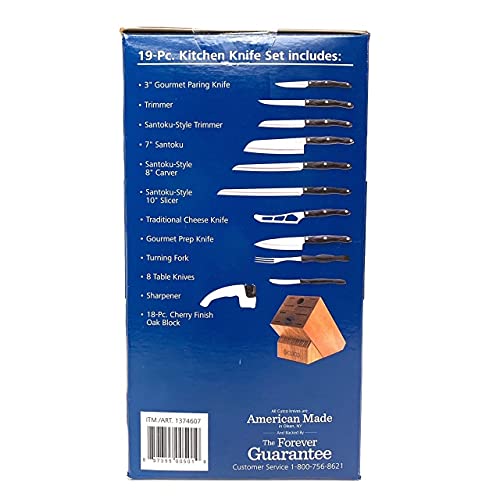 Cutco 19 Pc Kitchen Knife Set Cherry Wood Stand by Cutco - Image 5