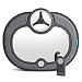 Brica Breeze Baby in-Sight Fan Car Mirror, Grey