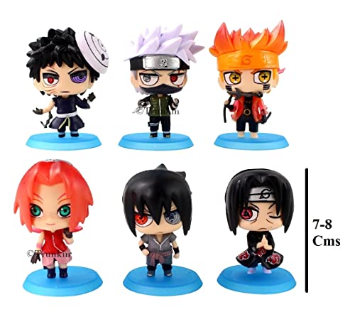 Image of Trunkin Anime obita Kakashi Sasuke Itachi Figurines Anime weeb Manga Collectible Action Figure Toys Set I