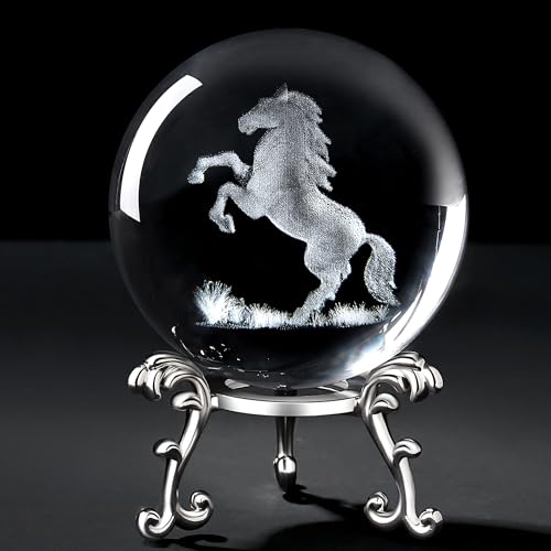Crystal Horse Figurine Decor