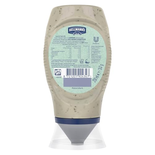 Hellmann’s Sour Cream Sauce leckere Grillsauce mit Schnittlauch perfekt zu Kartoffelecken und Nachos 250 ml