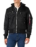 ALPHA INDUSTRIES Herren MA-1 ZHP Baby Jacke, Black, L