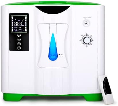 Portable Oxygen Concentrator - Oxygen Concentrator for Travel & Home Use for Breathing, Stable Oxygen，Breathe Help, Can Remote Control, Help Health, 110V Household Medical Equipment 2-9L, 2 people use